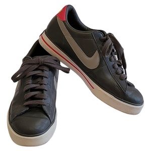 Nike BRS Women's Leather Court Sneakers Gray and Pink Size 7 EUC